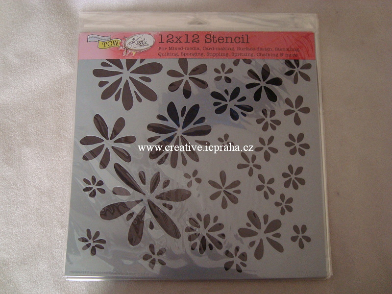 šablona plast TCW 30x30cm Daisy 552